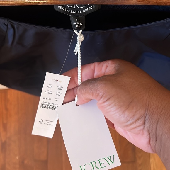 J.Crew puff sleeves navy top brand new with tags - Picture 6 of 7